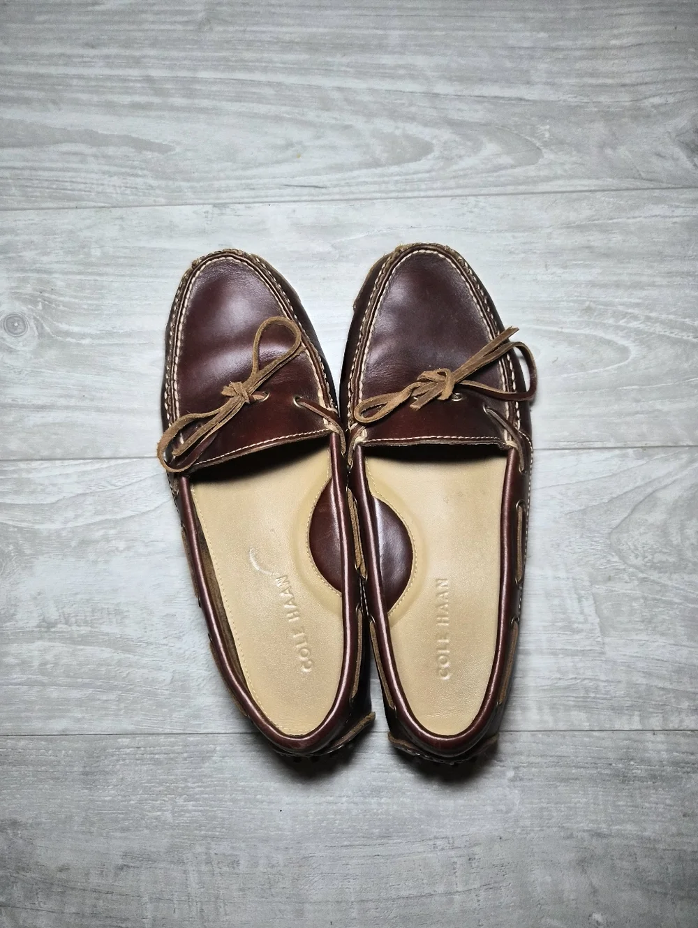 Classic Brown Leather Men’s Driving Moccasins Shoes